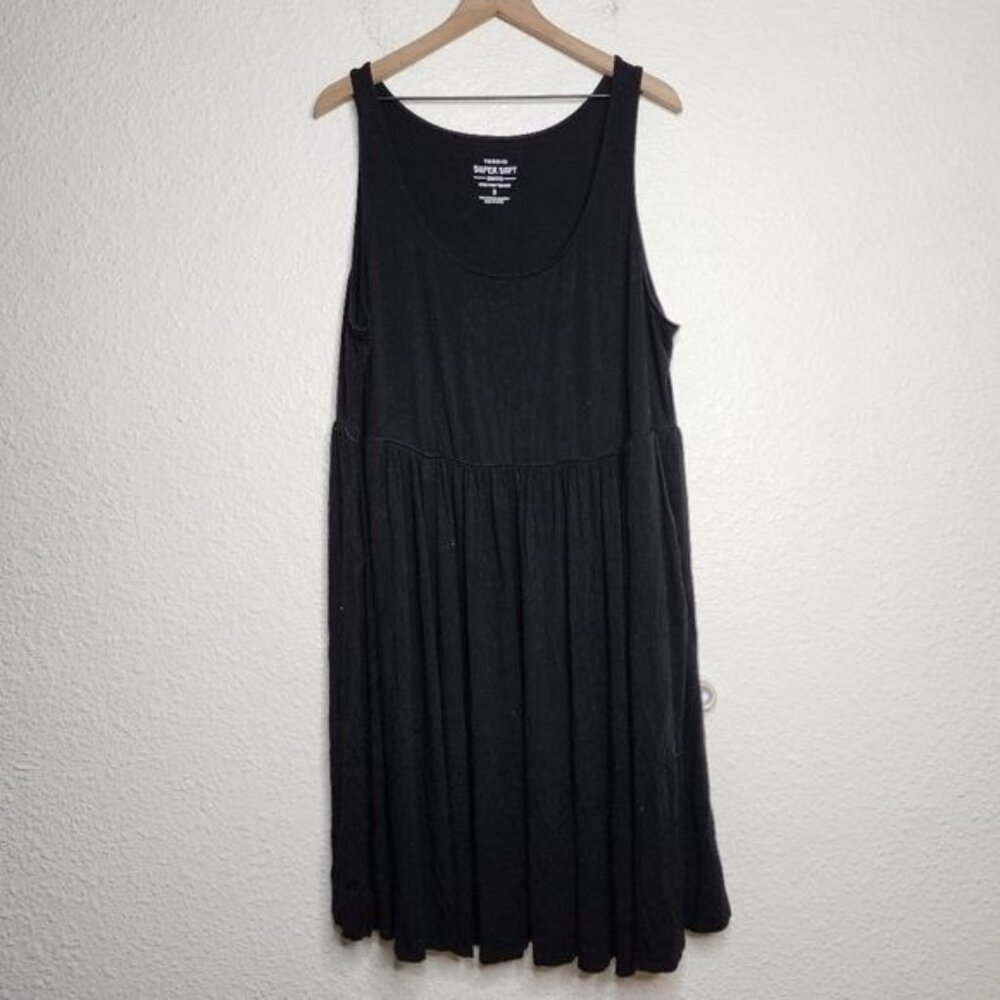 Torrid Mini Super Soft Knit Skater Dress in Black  Women's Plus Size 3